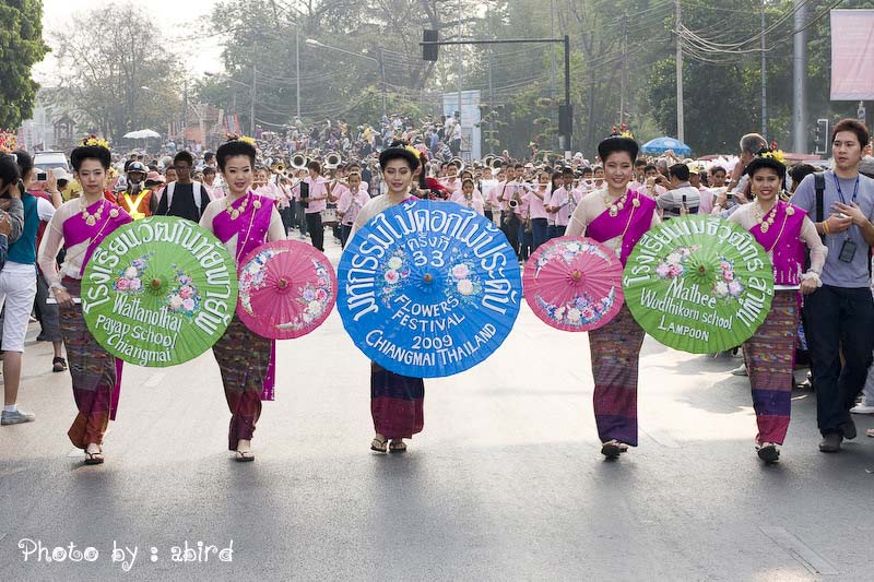Flowers Festival Chiangmai Thailand