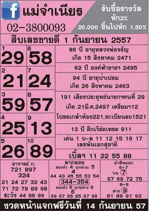ใบตรวจหวย