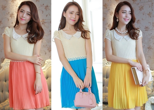 ชุดเดรสไปงานแต่งงานสวยๆ ผ้าลูกไม้ สามสีสามสไตล์