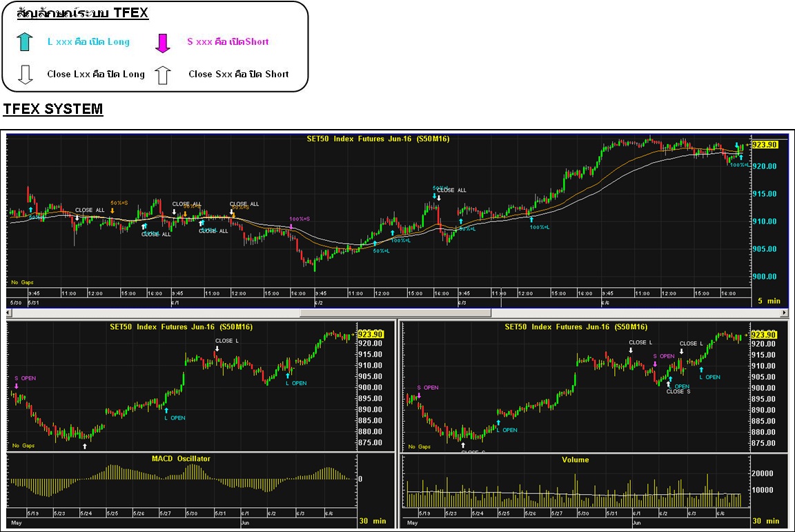 Trading system tfex