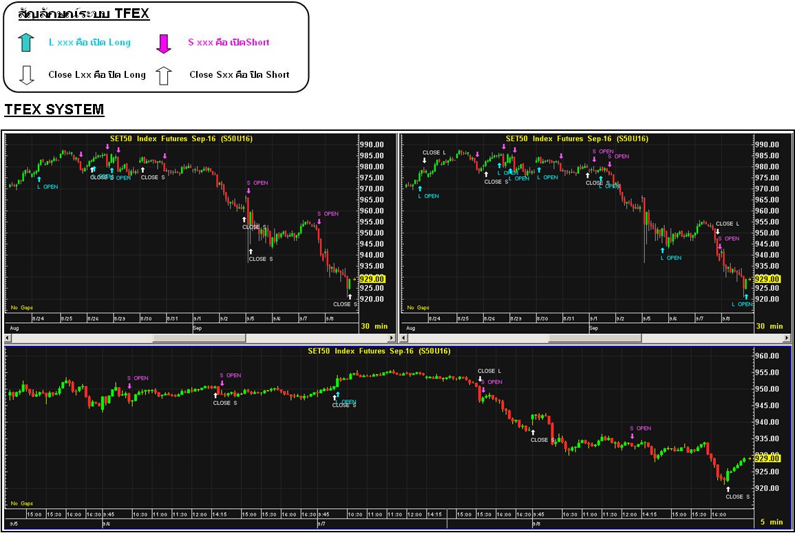 Trading system tfex