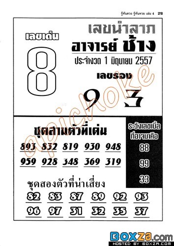 เลขเด็ดอาจารย์ดัง