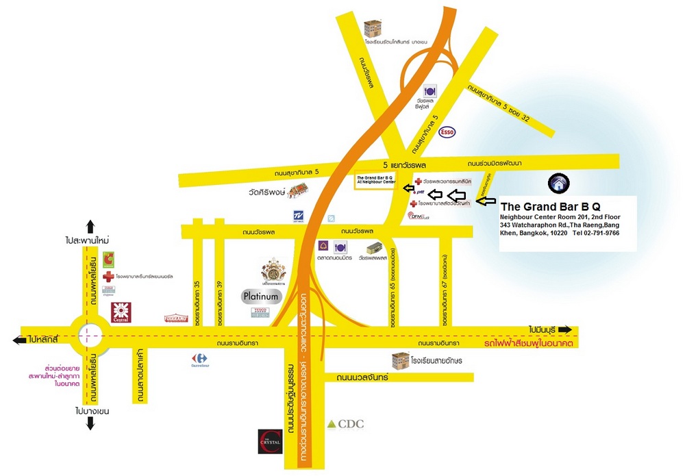 แผนที่Thegrand BarBQ