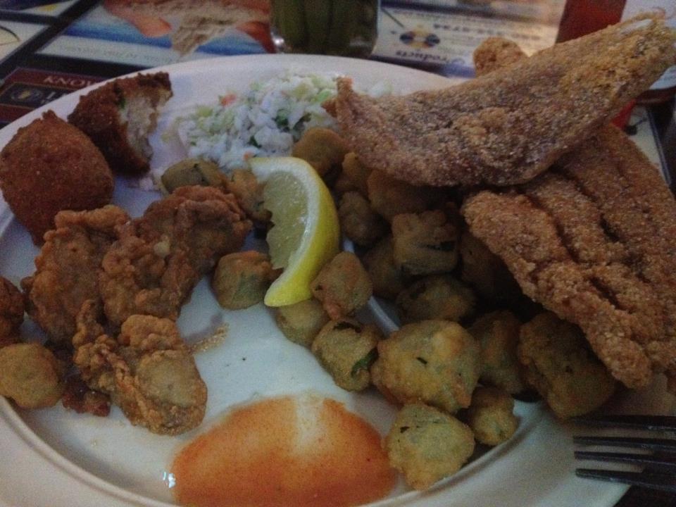 Oyster fried and Mullet Fried
