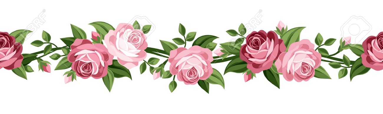 line of roses clipart - photo #48