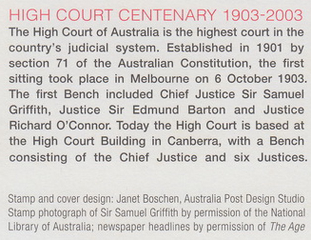 centenary essays for the high court of australia Robert hannaford's painting to mark the centenary of the high court of australia, depicts the court at work on tuesday 29 april 2003 hearing the matte. centenary essays for the high court of australia Robert hannaford's painting to mark the centenary of the high court of australia, depicts the court at work on tuesday 29 april 2003 hearing the matte.