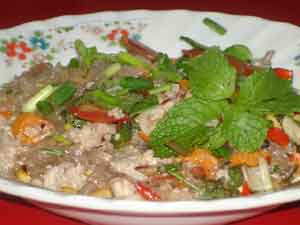 ยำวุ้นเส้น สูตรยำวุ้นเส้น
