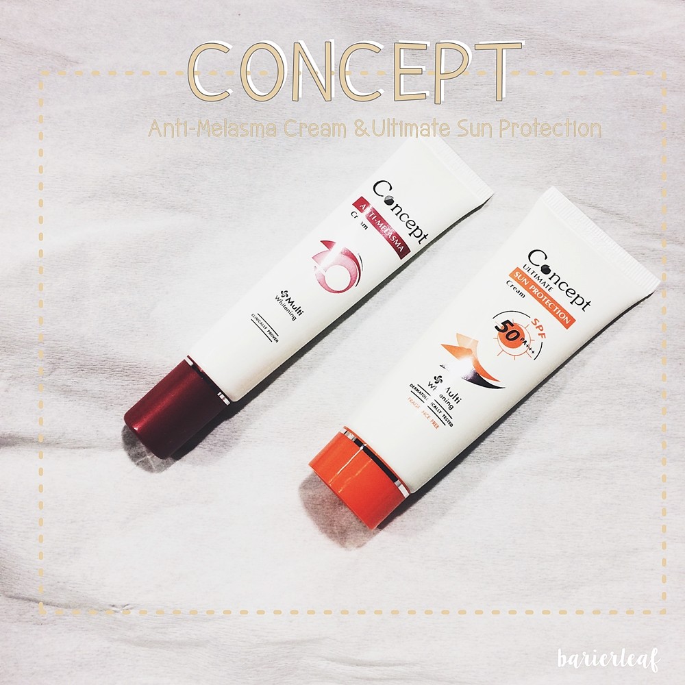 Concept AntiMelasma Cream & Concept Ultimate Sun Protection Cream