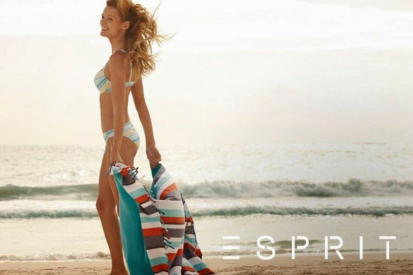 Edita Vilkeviciute: Esprit Swimwear Summer 2014 Campaign
