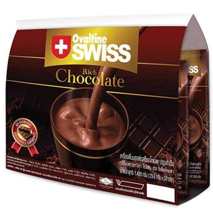 ผงโกโก้ โอวัลติน สวิส ริช OVALTINE Swiss Rich Ready Mixed Malt Beverage Chocolate