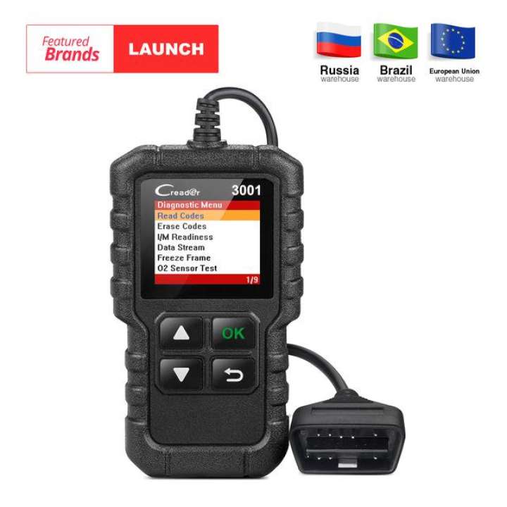 เครื่องสแกนรถยนต์ เครื่องอ่านโค้ดเครื่องมือสแกน Creader 3001 Full OBD2 โอบีดีสองโอบีดี 2 CR3001 รถเครื่องวิเคราะห์ PK AD310 NL100 OM123 Scanner