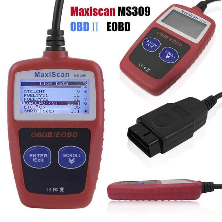 เครื่องสแกนรถยนต์ OH MS309 OBD2 รถยนต์เครื่องวิเคราะห์ความผิดพลาด