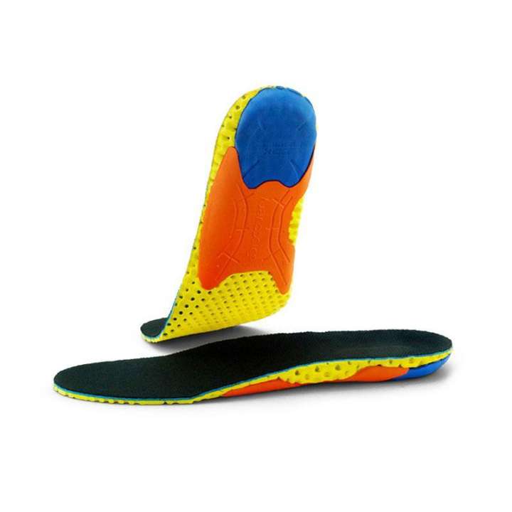FlyUpward แผ่นรองรองเท้าวิ่ง พื้นรองเท้ากีฬา, Dual EVA Breathable Shock - absorptation ใส่วิ่ง Orthotics
