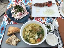 Shashlik @ Afandi cafe, Samarkand