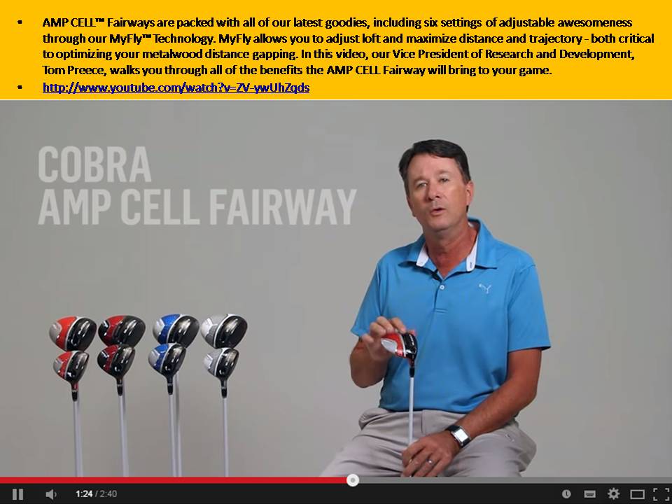 2014m10d16: Cobra AMP Cell - Fairway Wood 5-7, Loft 21