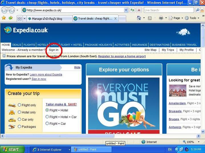 Getting Start with Expedia