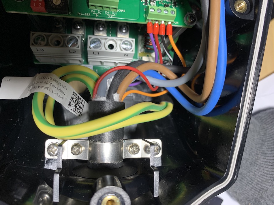 Installing Tesla wall connector