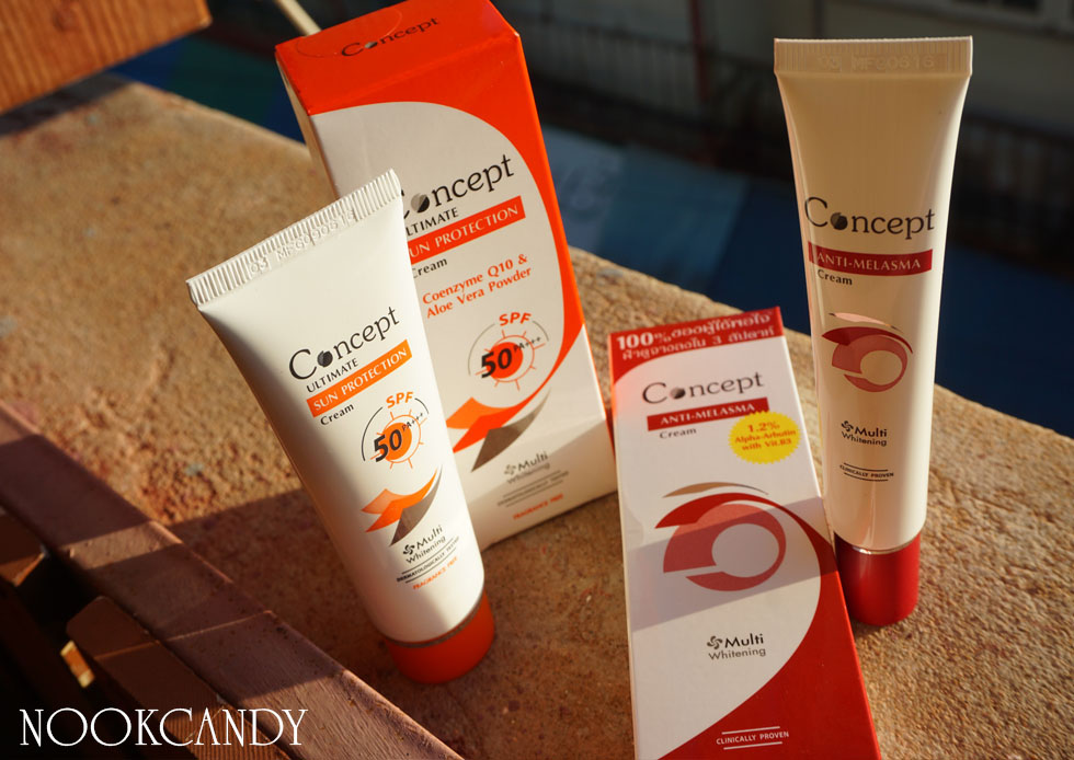 คู่หูดูโอ้ท้าแดด Concept AntiMelasma Cream & Concept Ultimate Sun