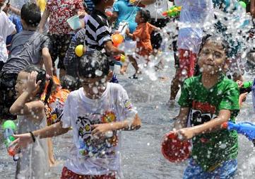 Happy Songkran Festival to Blue