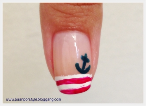 9. Nautical Nail Art Tutorial - wide 10