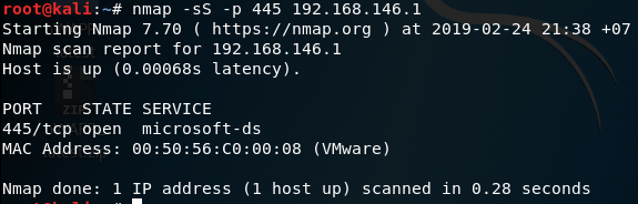 ٻ 1.1  scan Ẻ half open  port ١Դҹ