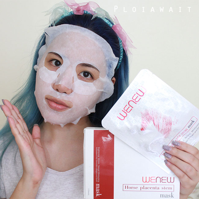 [REVIEW] WENEW Horse Placenta Stem Mask มาส์ก'รกม้า' ฮี่ๆ