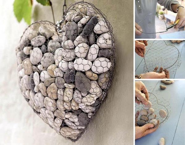 diy-projects,craft-projects,how-to-make-a-stone-heart,ตกแต่งบ้าน,ตกแต่งสวน,งานฝีมือ,ลวดตาข่าย| La Rosé Property By Neeni Praewkwun
