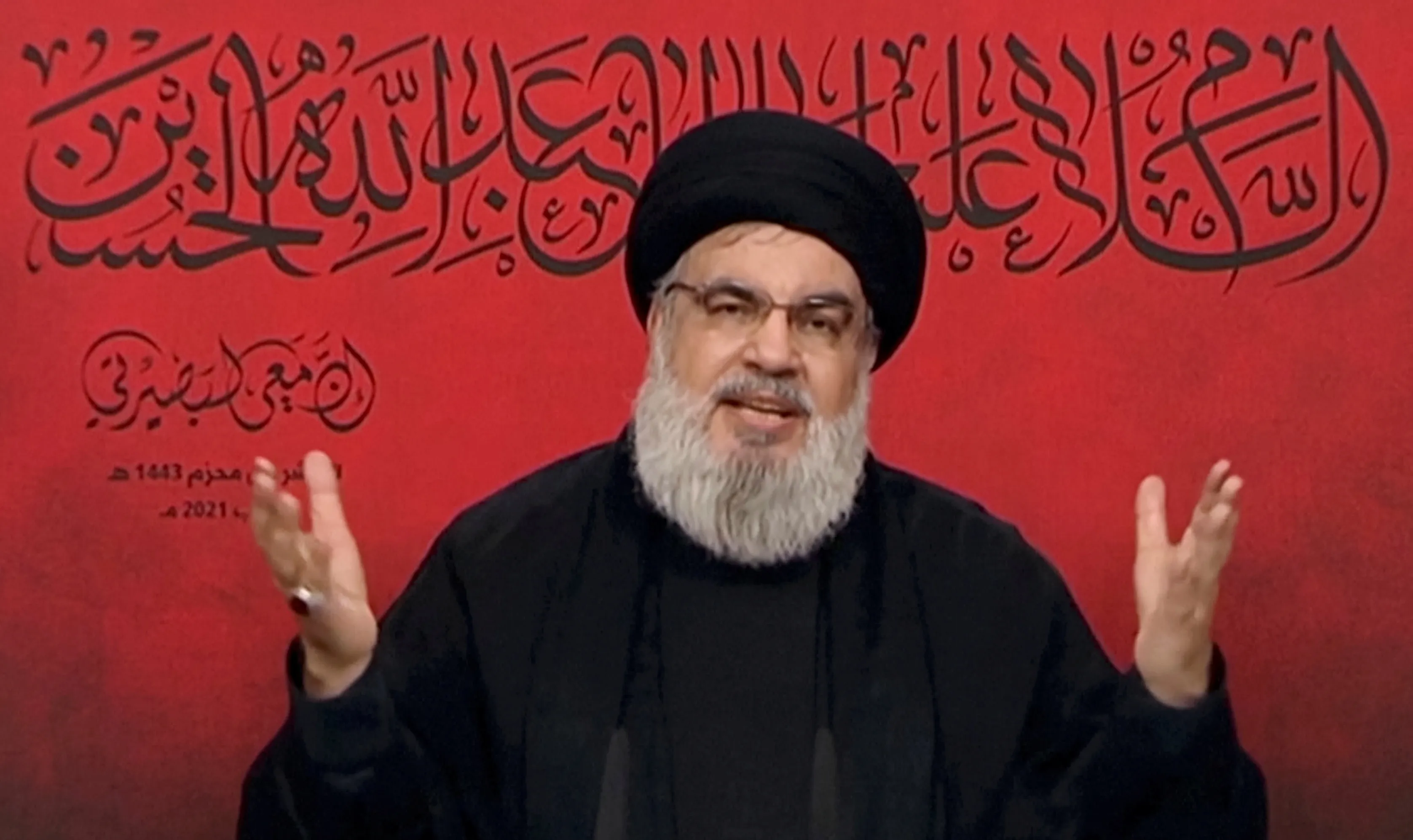 Hassan Nasrallah [File: Al-Manar/Handout via Reuters]