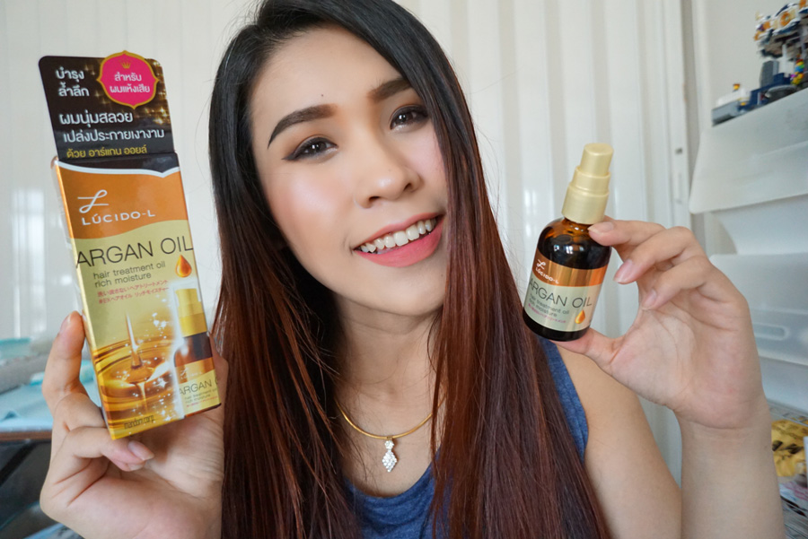ร ว ว Lucidol L Argan Oil Hair Treatment Oil Rich Moisture