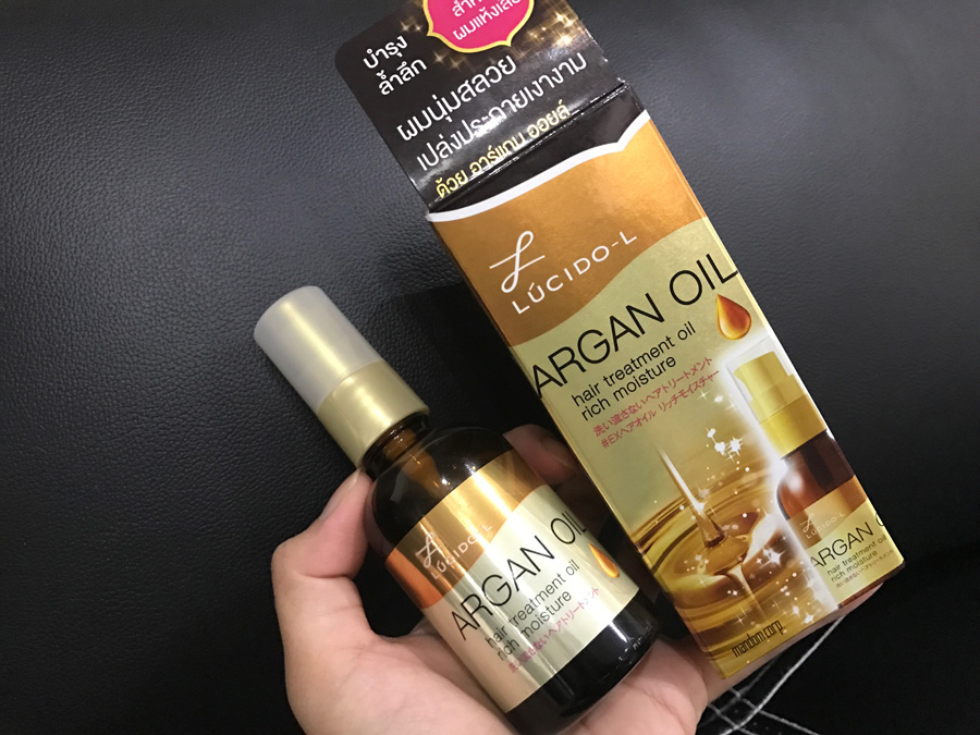 ร ว ว Lucidol L Argan Oil Hair Treatment Oil Rich Moisture