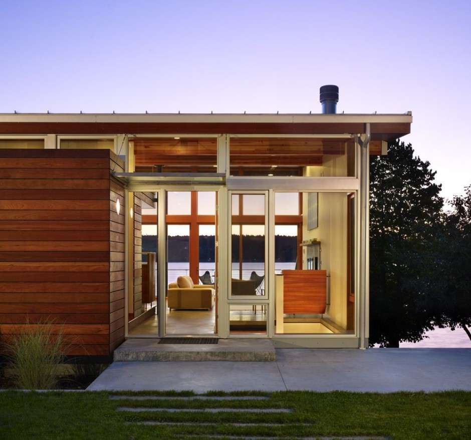 Wooden Beach House Design
