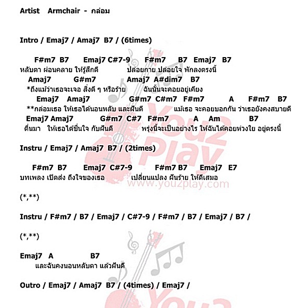 ที่เห็นและเป็นมา Armchair กล่อม (official lyrics