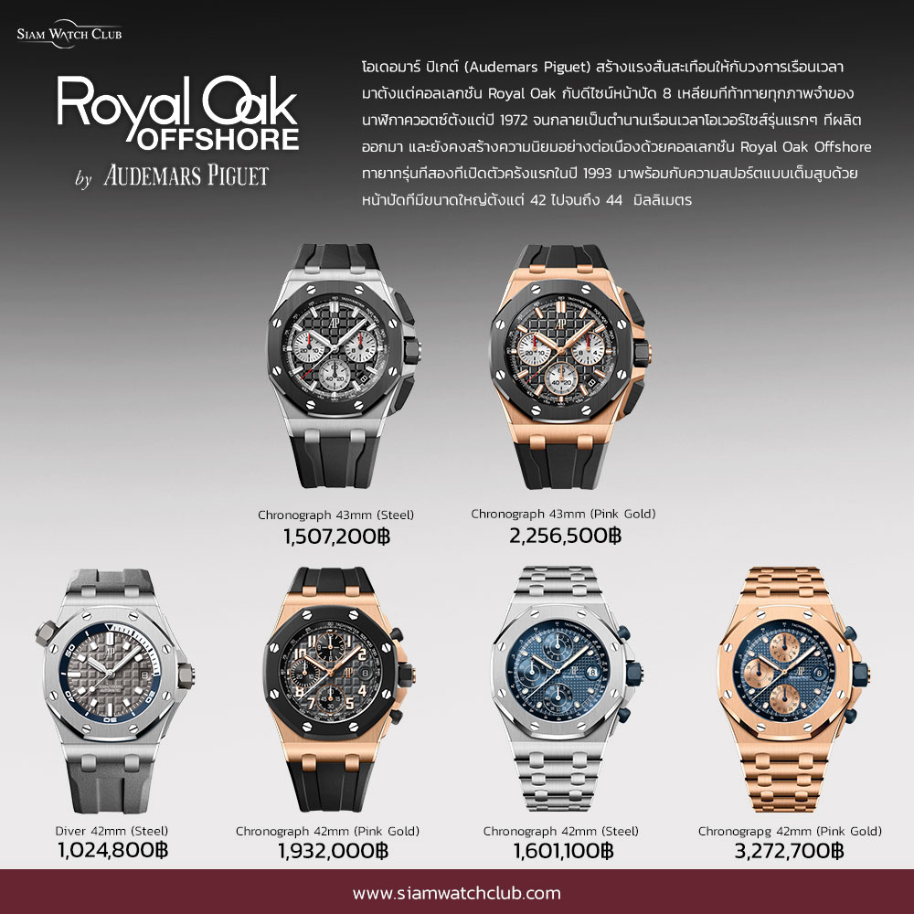 อยากได้นาฬิกา AP ของใหม่ต้องจ่ายกี่บาท?