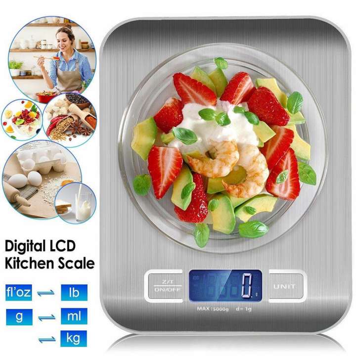 เครื่องชั่งดิจิตอล สูงสุด 5 กิโลกรัม Kitchen Scale Digital Scale