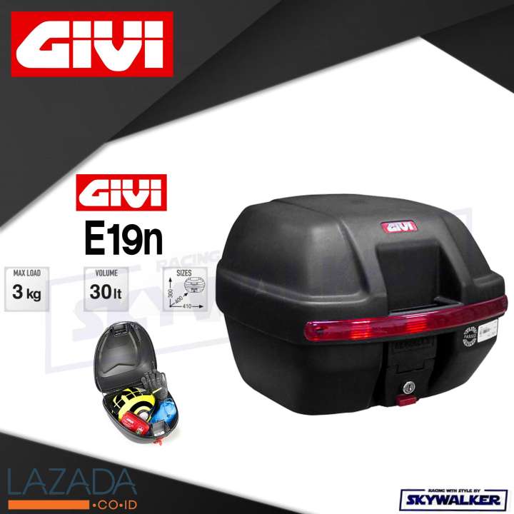 กล่องท้ายกระเป๋าติดมอไซค์ GIVI E19N ขนาด 30ลิตร