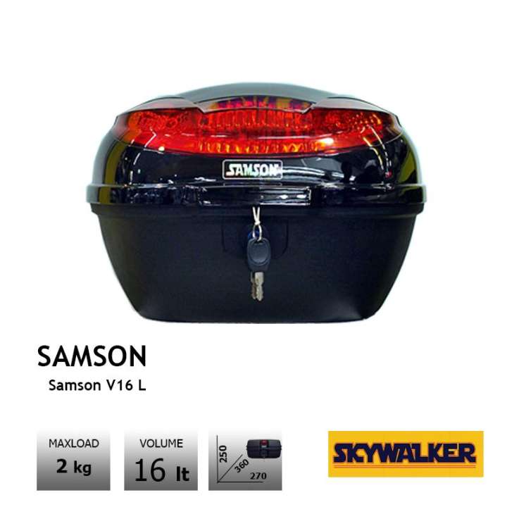 กล่องท้าย 26 ลิตร SAMSON V26 Lt ใส่หมวกกันน็อคเต็มใบได้ 1 ใบ