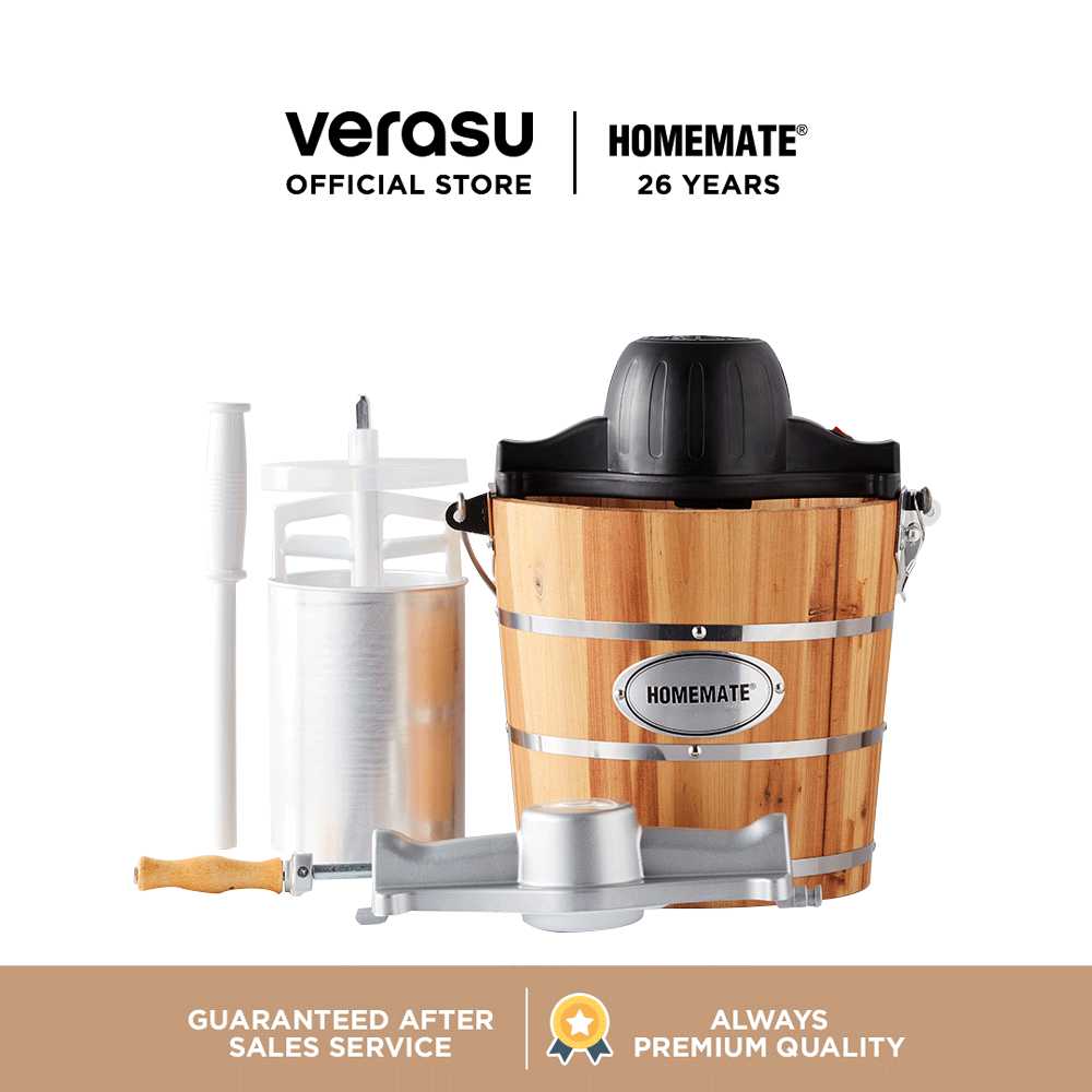 HOMEMATE เครื่องทำไอศกรีม HOM-122050 VERASU วีรสุ เครื่องทำไอติม ไอติม เครื่องทำไอศครีม เครื่องปั่นไอติม Ice Cream
