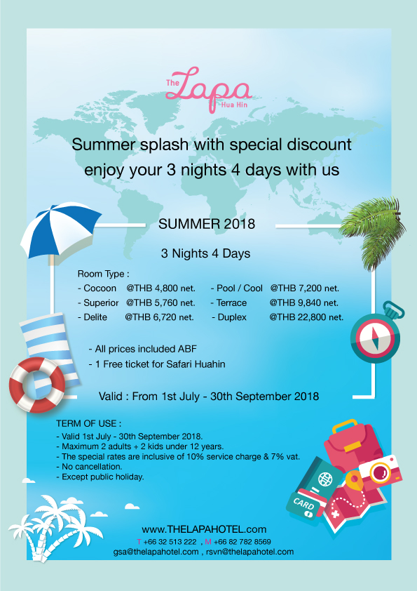 The Lapa hotel Summer splash with special discount