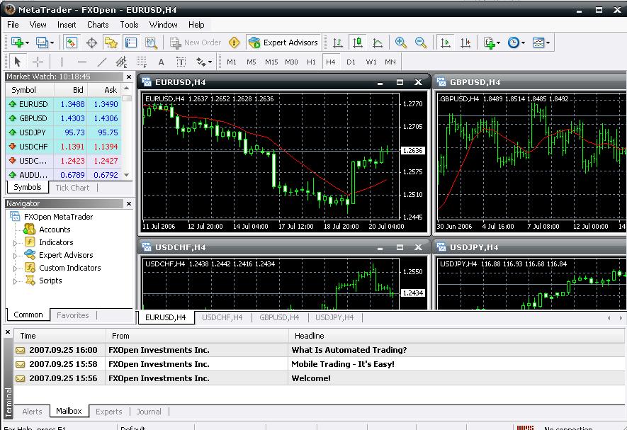 การติดตั้งโปรแกรมที่ชื่อว่า MetaTrader 4