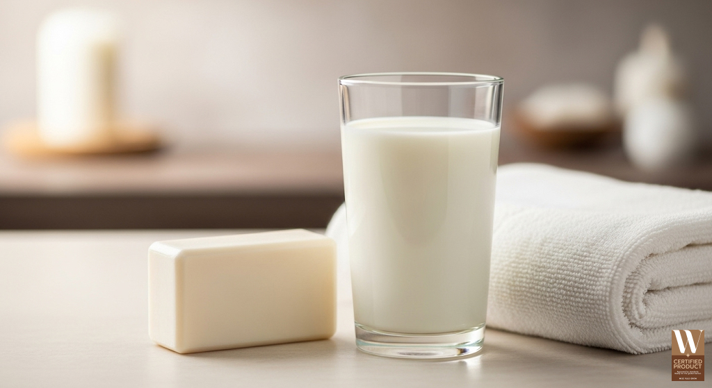 สบู่นมแพะผิวเนียนนุ่ม