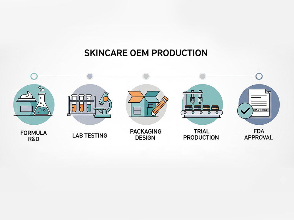 ไทม์ไลน์การผลิตครีม OEM 60-120 วัน