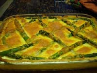    Asparagas Quiches Pie