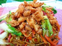    Crispy  Chicken & Egg Noddle