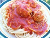  Spaghetti with Pork Balls 
