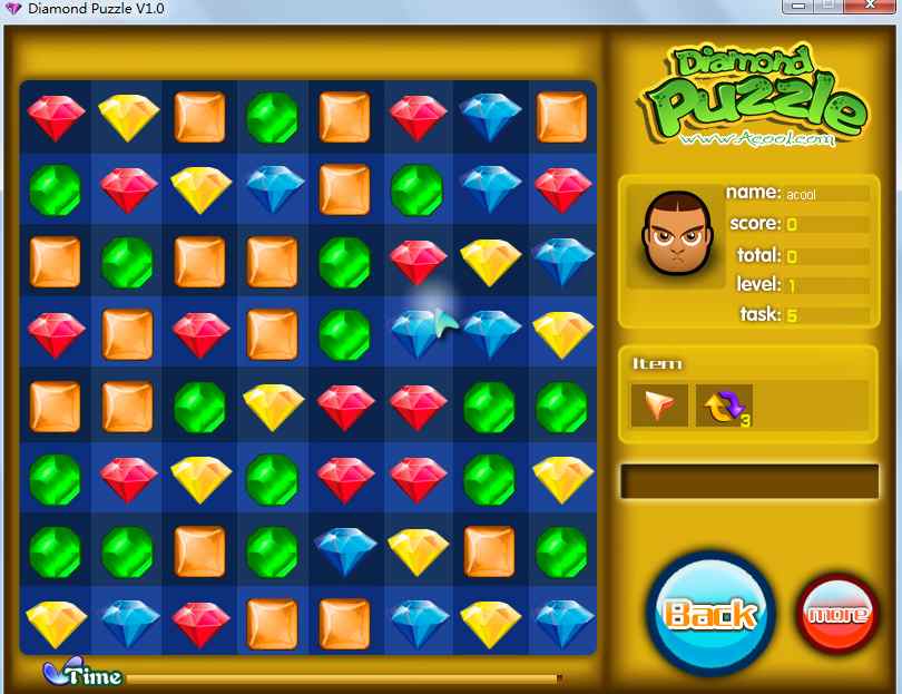 เกมเรียงเพชรพลอย (Diamond Puzzle)